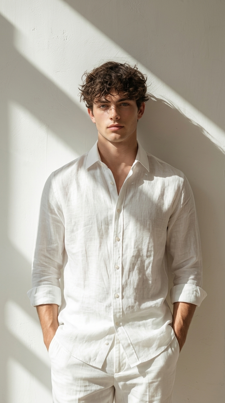 Man looking at camera